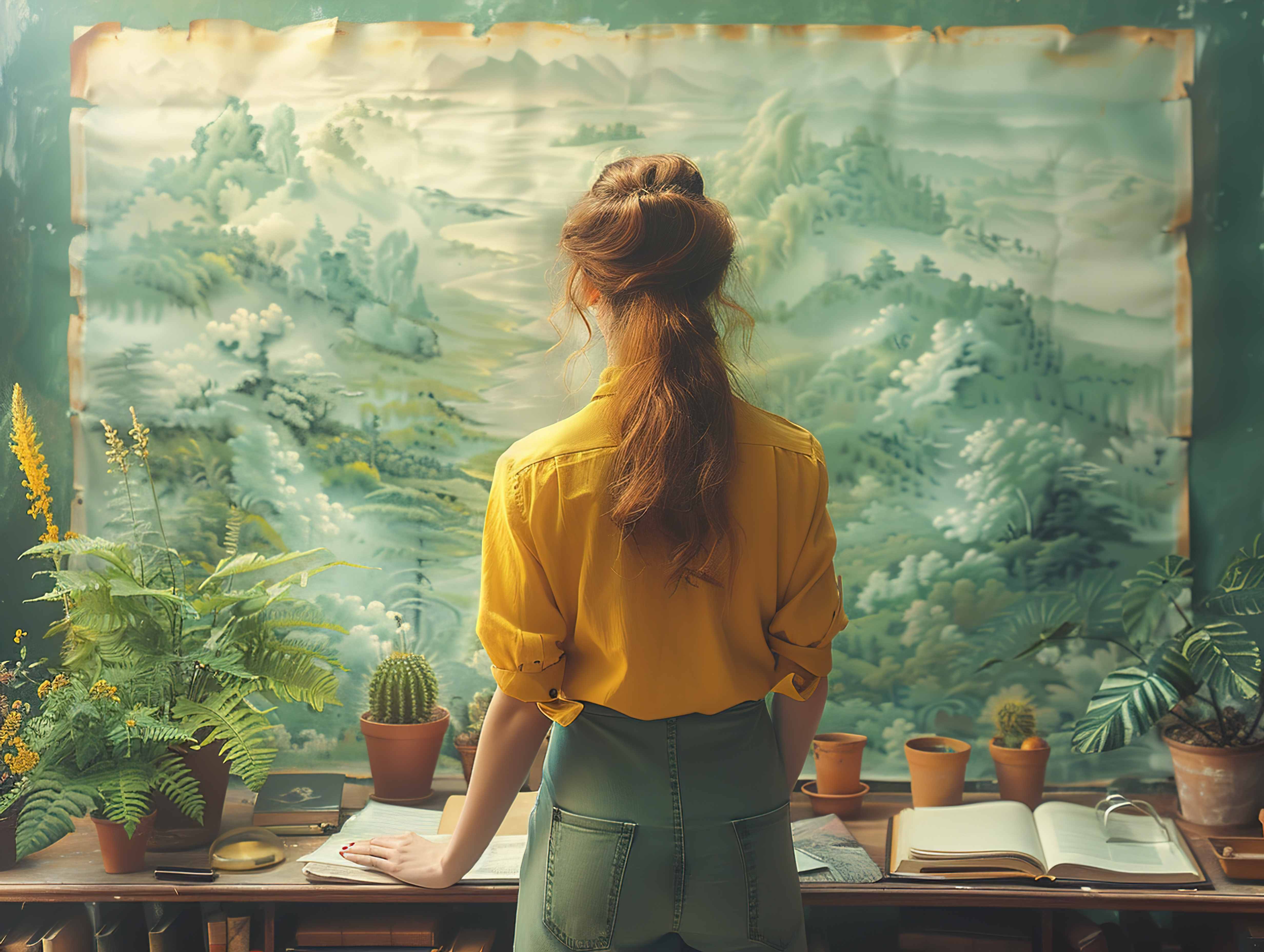 Анализ картины: «Дама в зелёном платье»